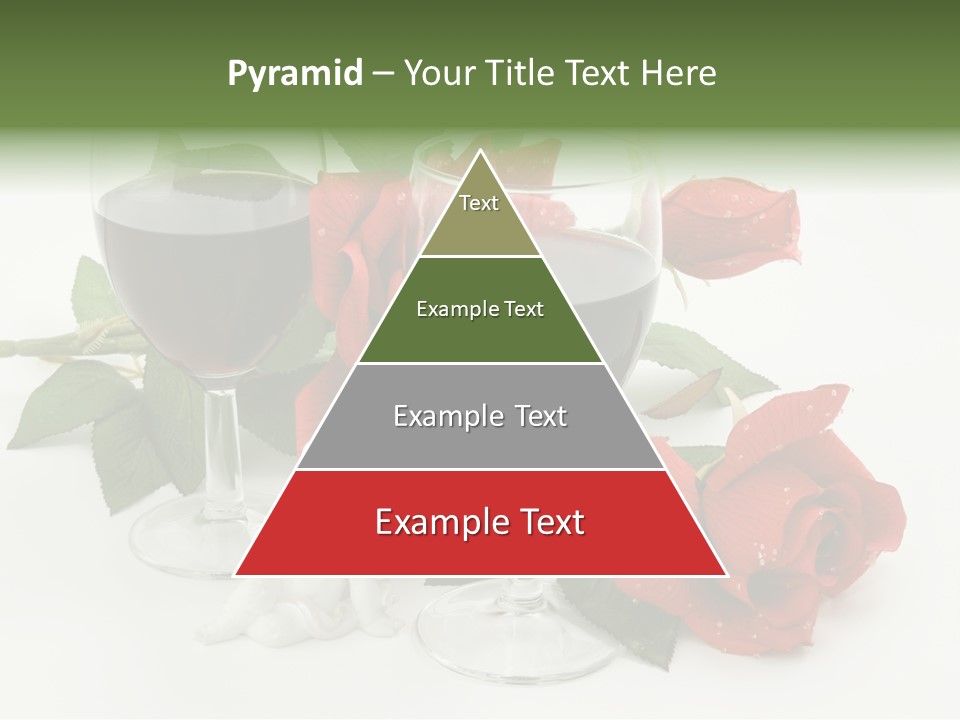 Flower Glass Red PowerPoint Template