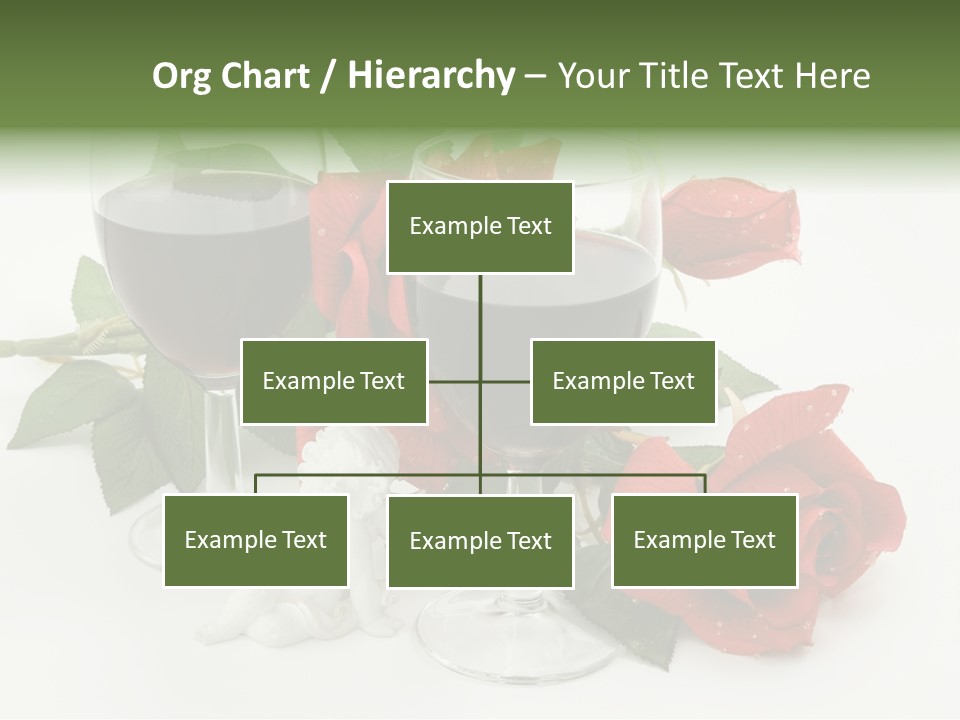 Flower Glass Red PowerPoint Template