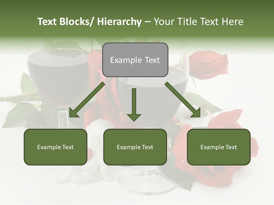 Flower Glass Red PowerPoint Template