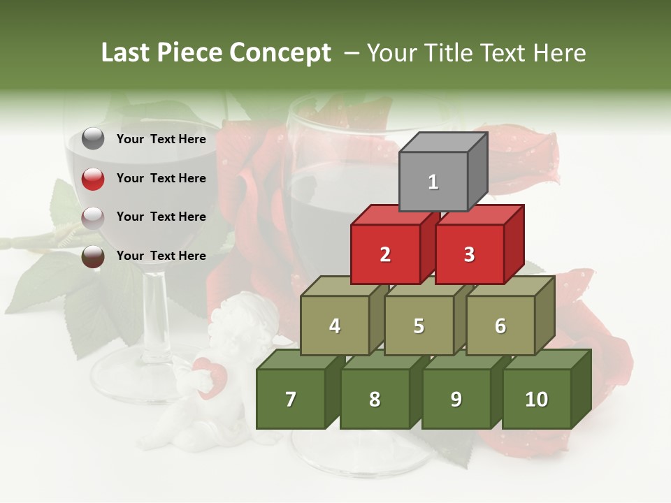 Flower Glass Red PowerPoint Template