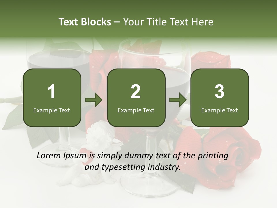 Flower Glass Red PowerPoint Template