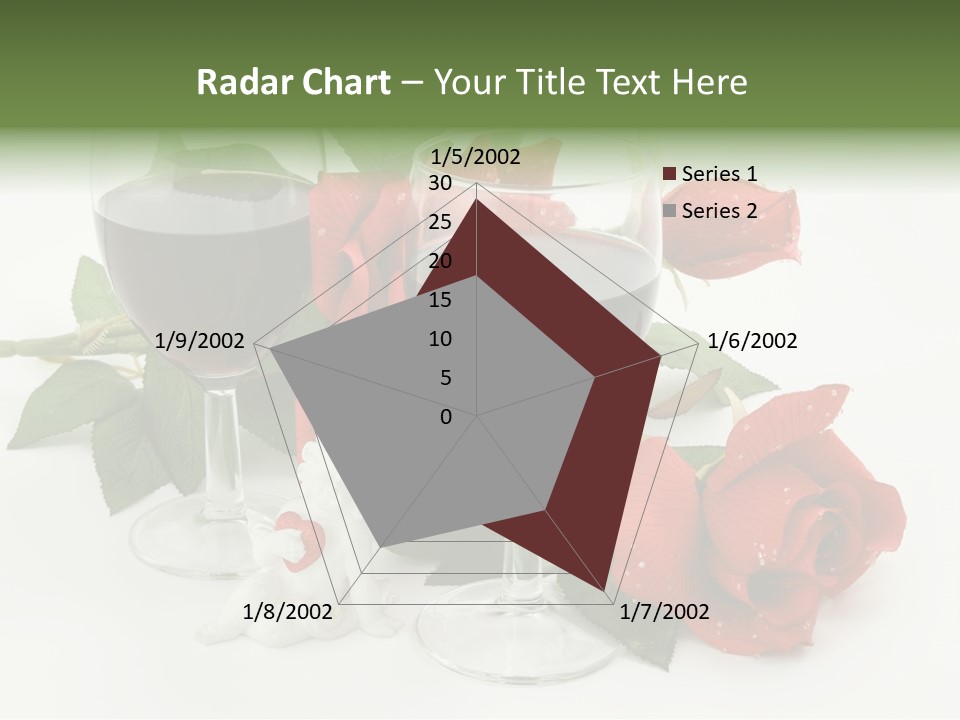 Flower Glass Red PowerPoint Template