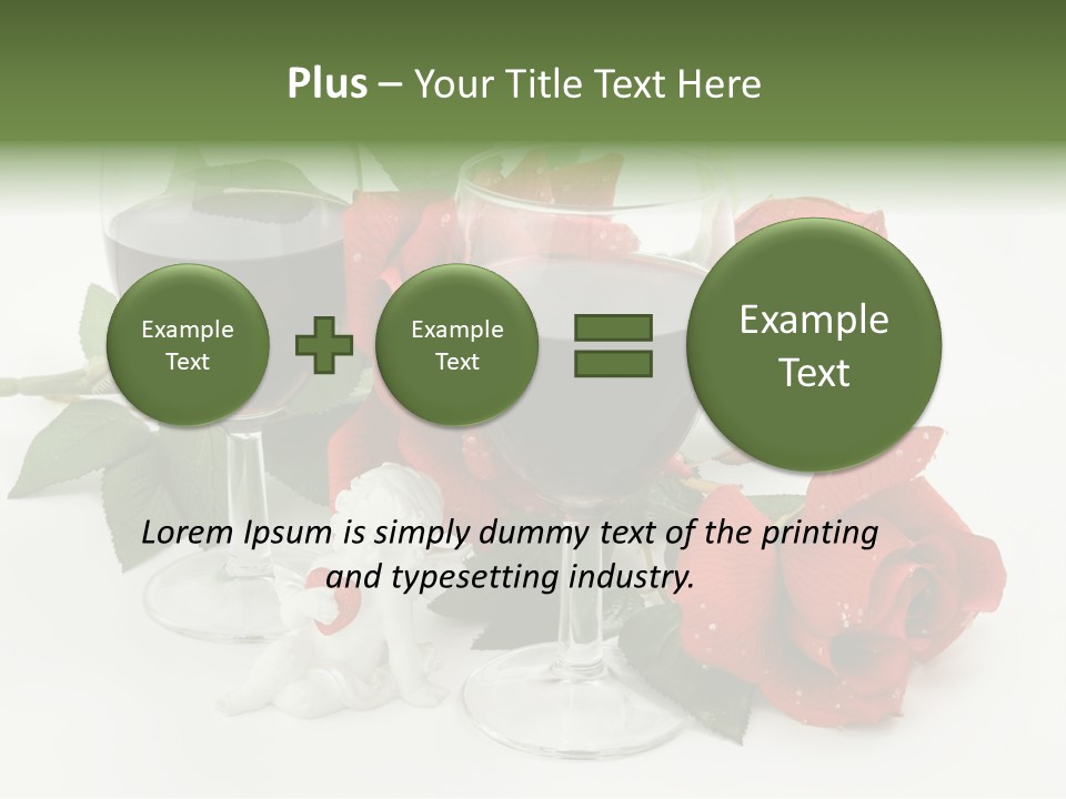 Flower Glass Red PowerPoint Template