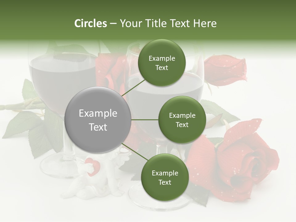 Flower Glass Red PowerPoint Template