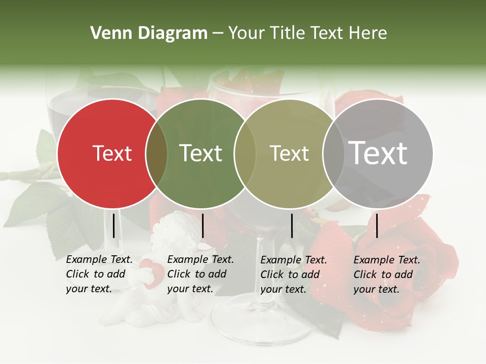 Flower Glass Red PowerPoint Template