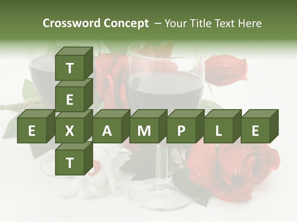Flower Glass Red PowerPoint Template
