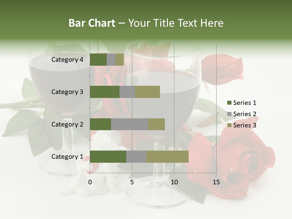 Flower Glass Red PowerPoint Template