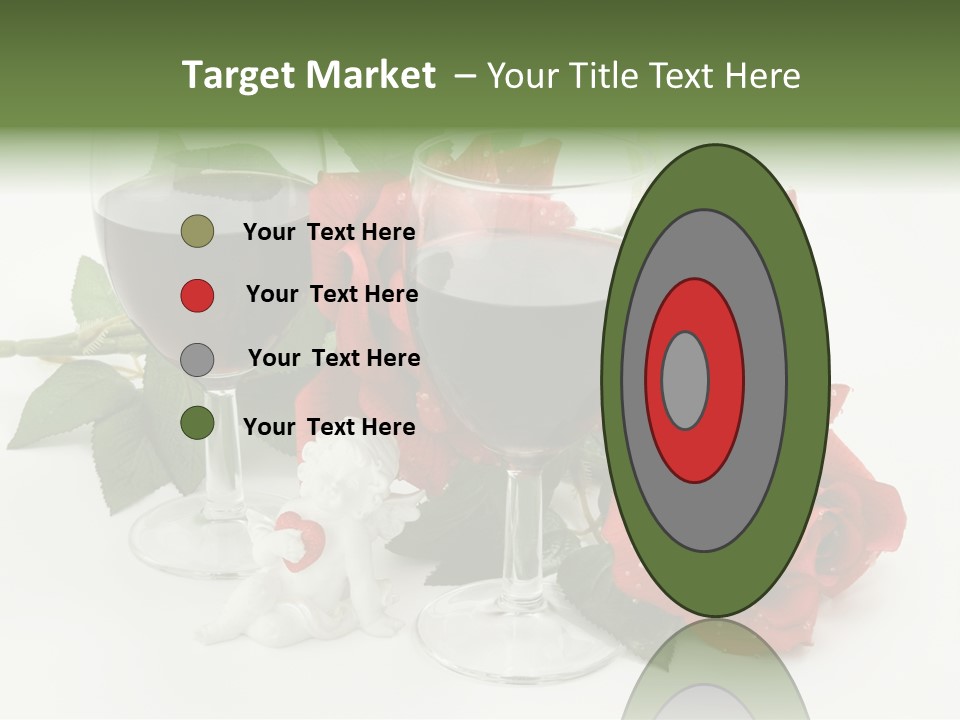 Flower Glass Red PowerPoint Template