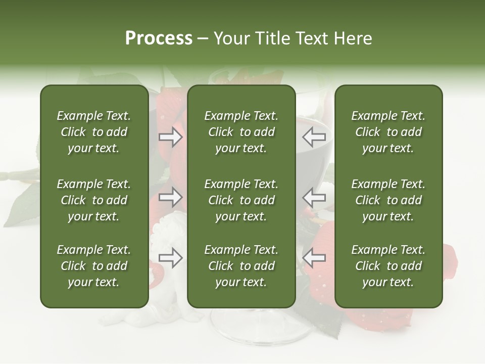 Flower Glass Red PowerPoint Template