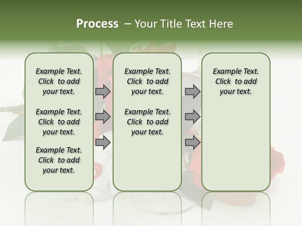 Flower Glass Red PowerPoint Template