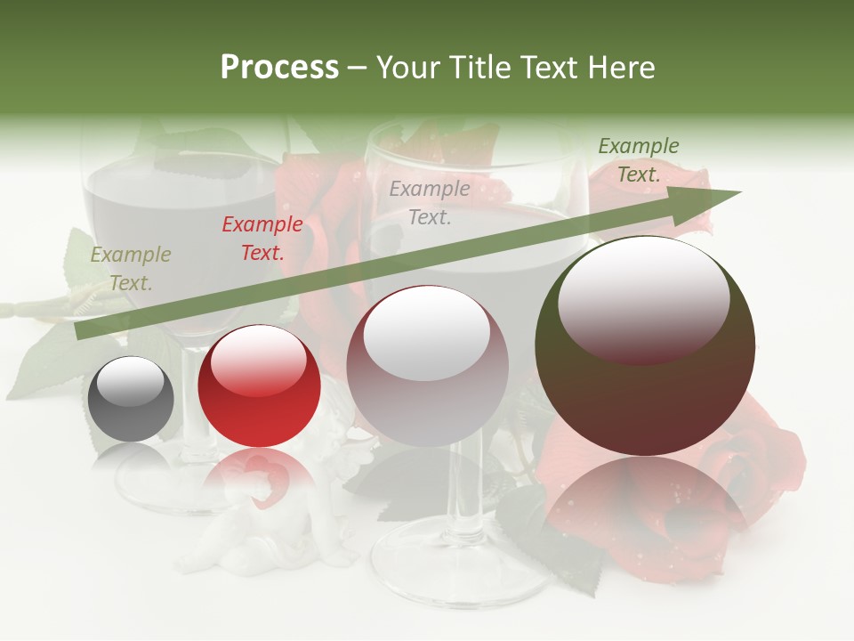 Flower Glass Red PowerPoint Template