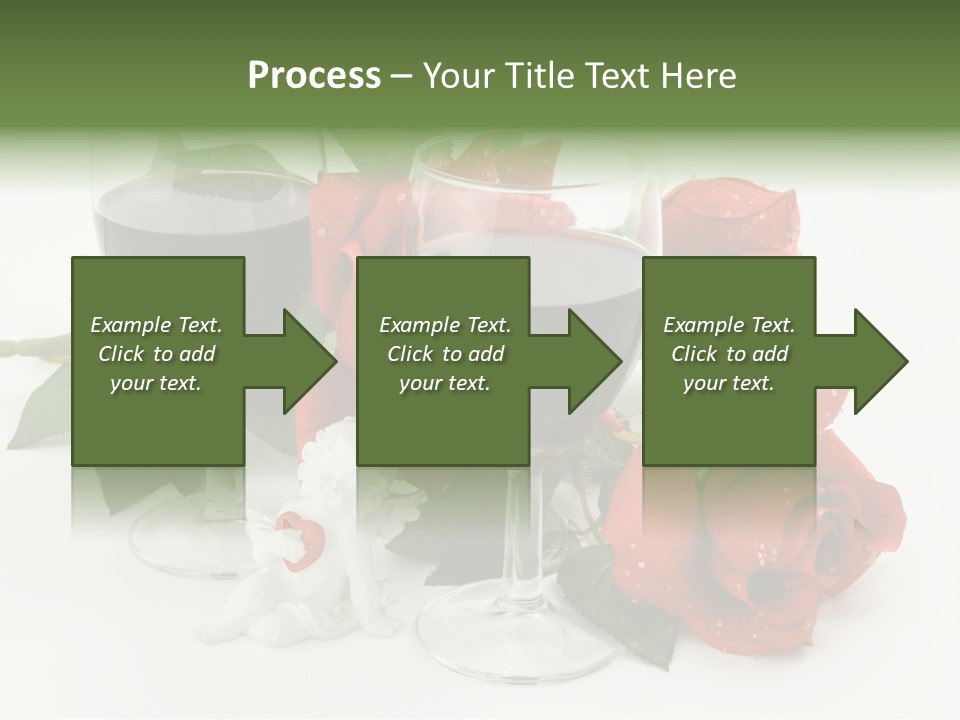 Flower Glass Red PowerPoint Template