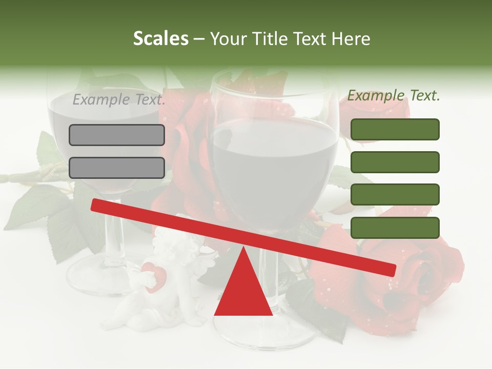 Flower Glass Red PowerPoint Template