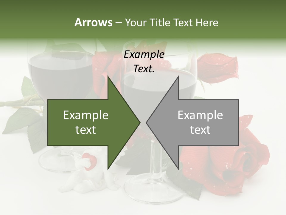 Flower Glass Red PowerPoint Template