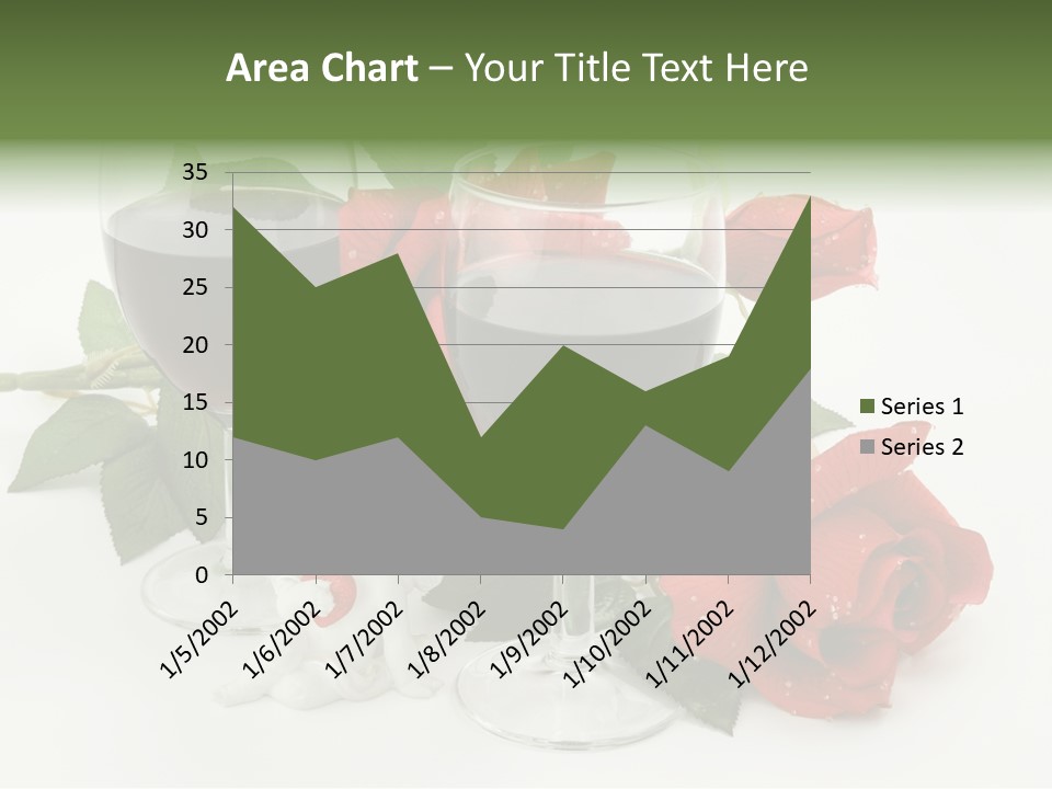 Flower Glass Red PowerPoint Template