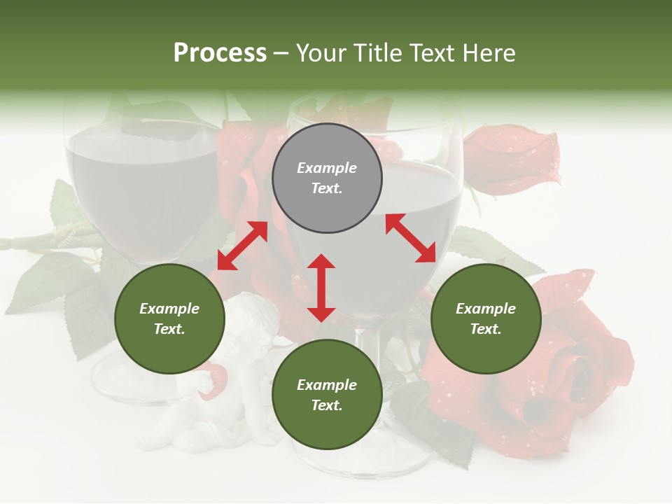 Flower Glass Red PowerPoint Template