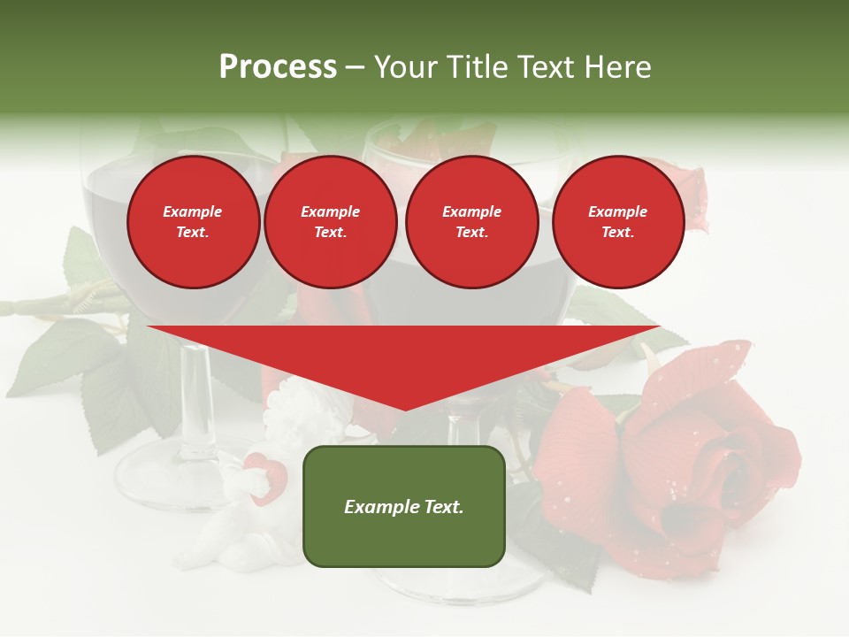 Flower Glass Red PowerPoint Template