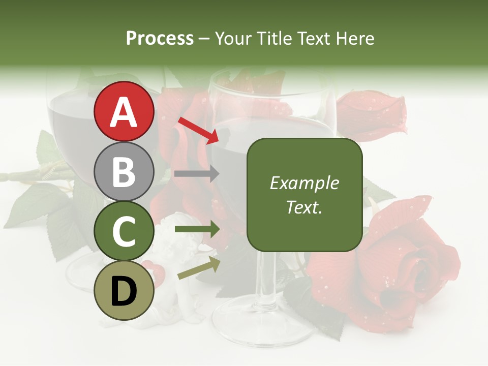 Flower Glass Red PowerPoint Template