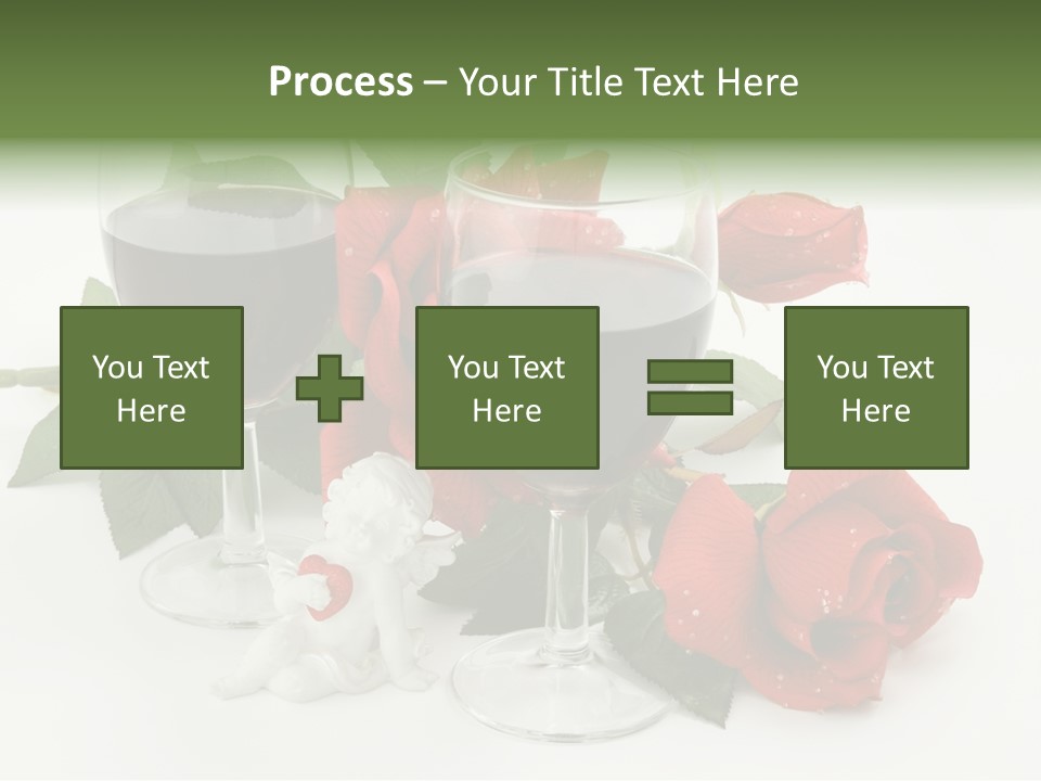 Flower Glass Red PowerPoint Template