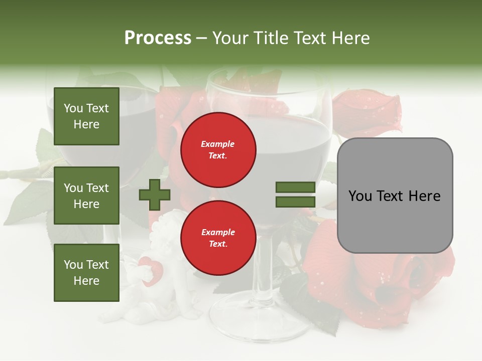 Flower Glass Red PowerPoint Template