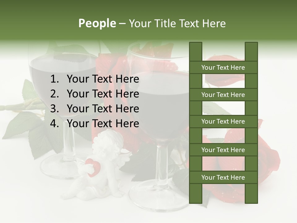 Flower Glass Red PowerPoint Template