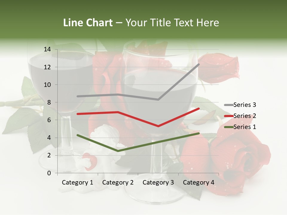 Flower Glass Red PowerPoint Template