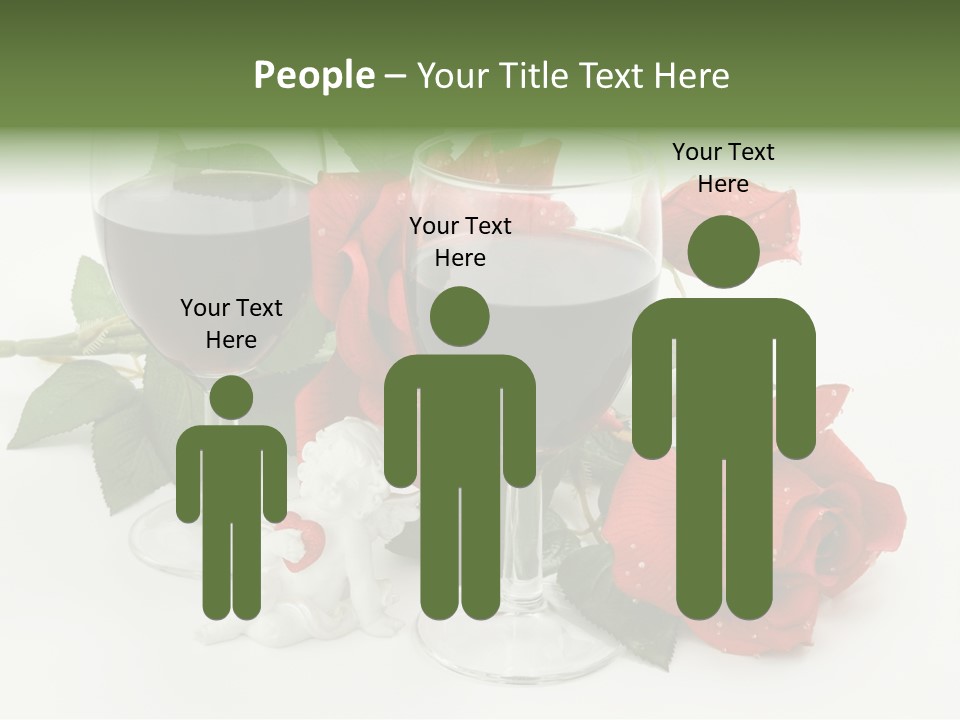 Flower Glass Red PowerPoint Template