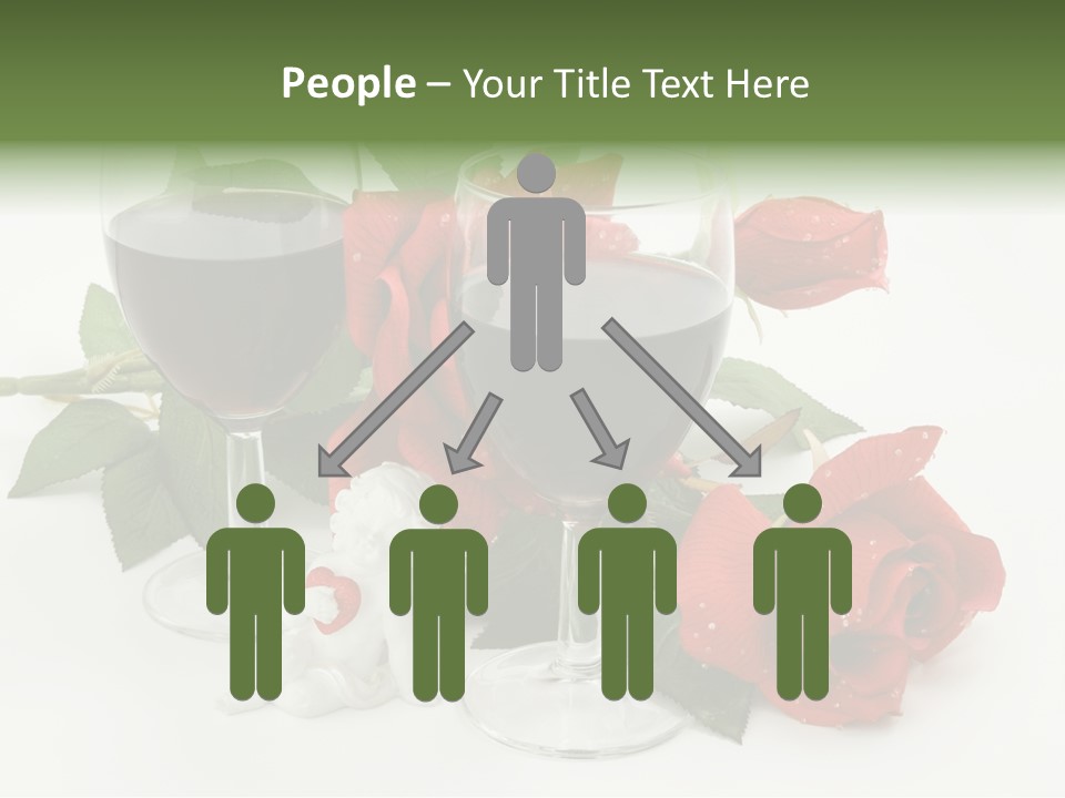 Flower Glass Red PowerPoint Template