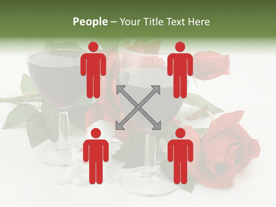 Flower Glass Red PowerPoint Template