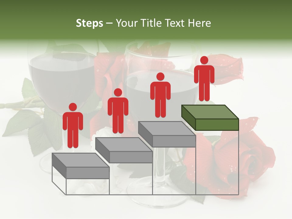 Flower Glass Red PowerPoint Template