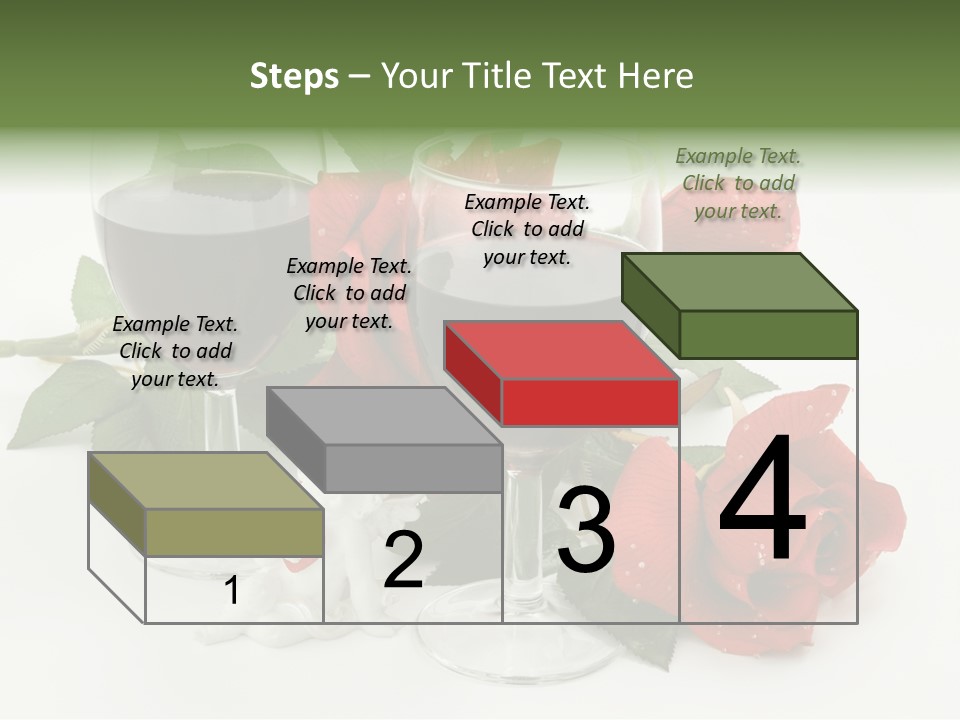 Flower Glass Red PowerPoint Template