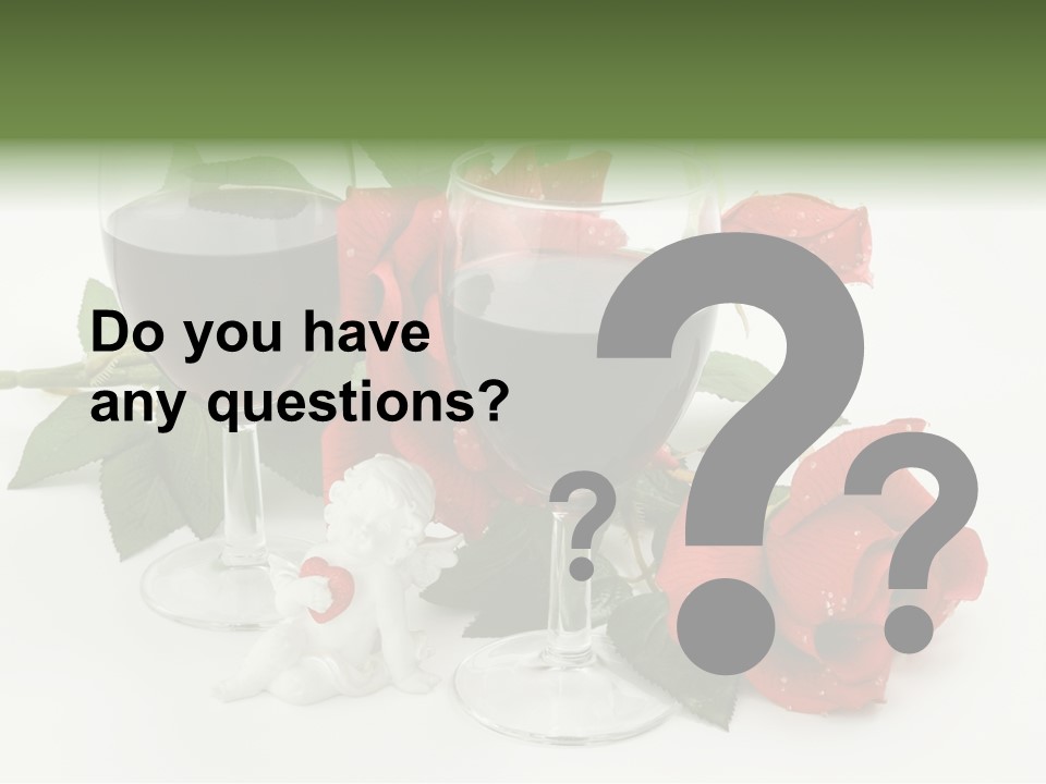 Flower Glass Red PowerPoint Template