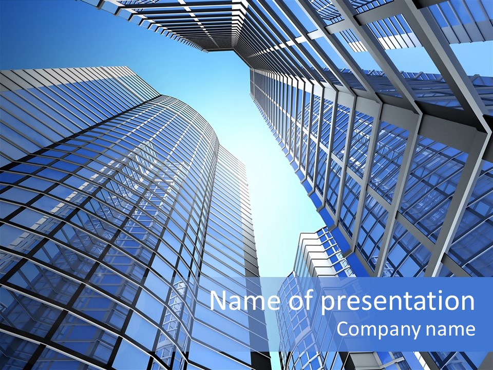 Corporate Sky Office PowerPoint Template