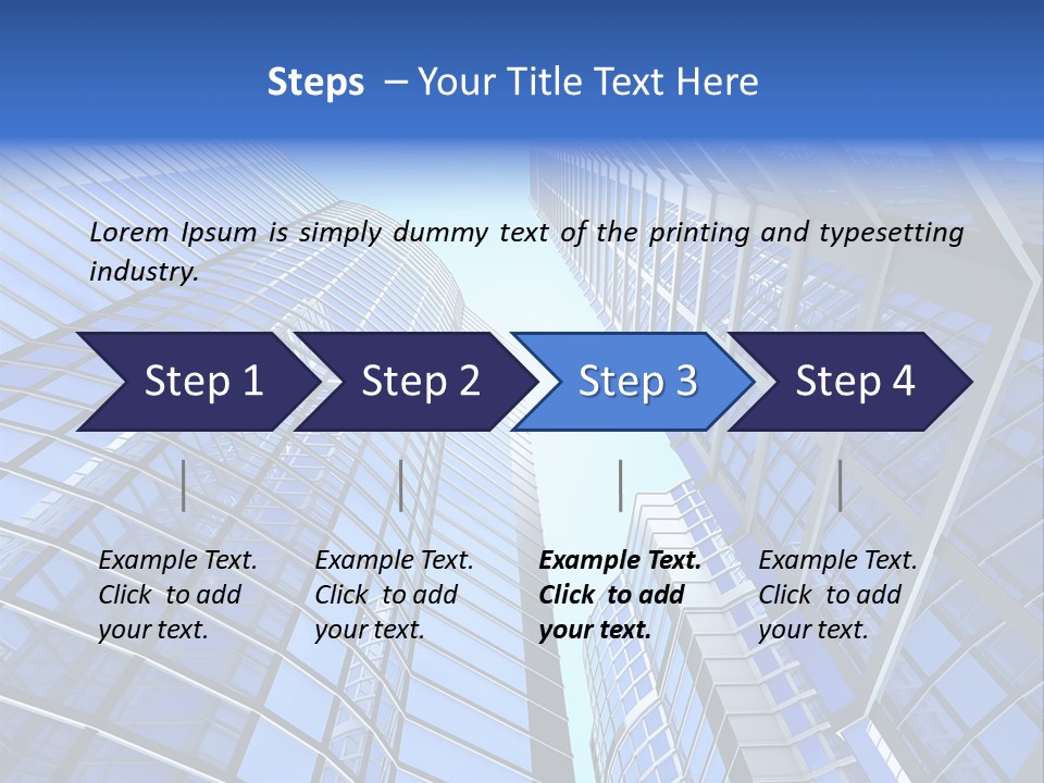 Corporate Sky Office PowerPoint Template