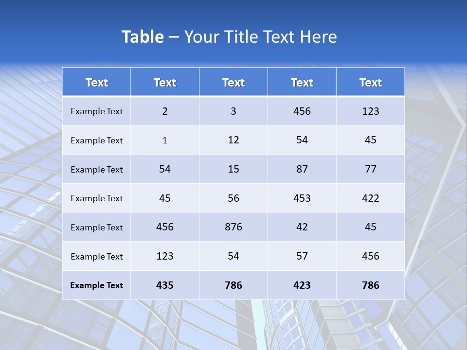 Corporate Sky Office PowerPoint Template