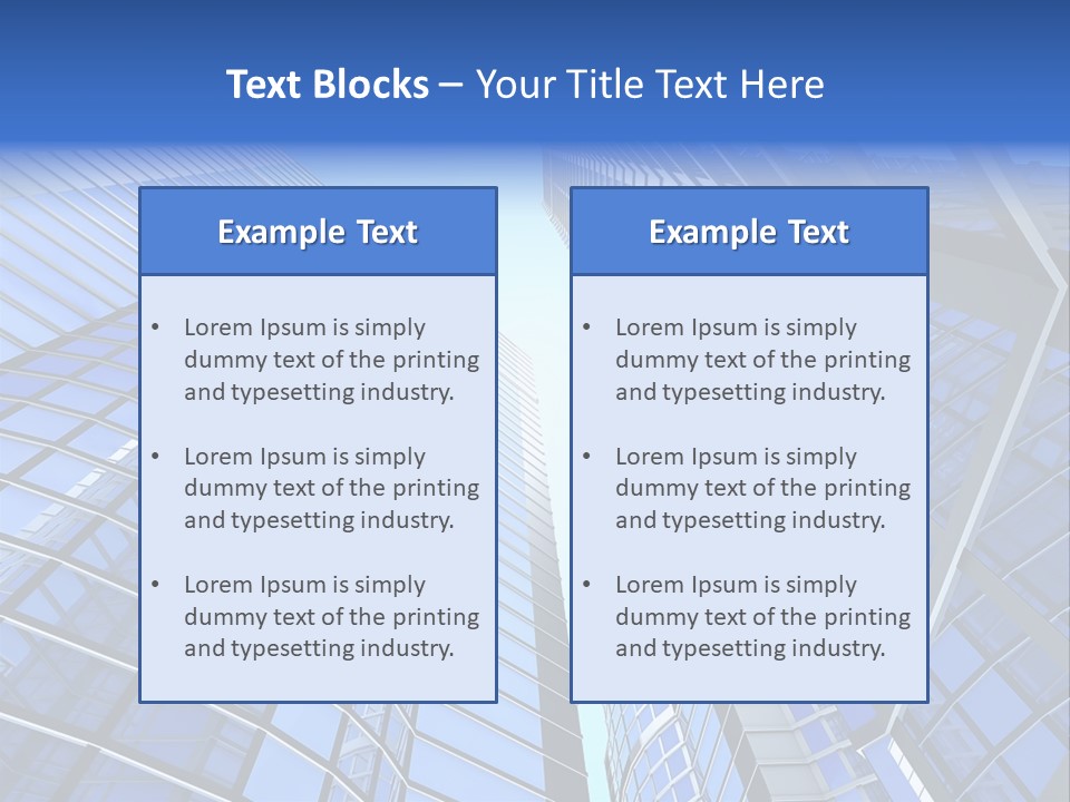 Corporate Sky Office PowerPoint Template