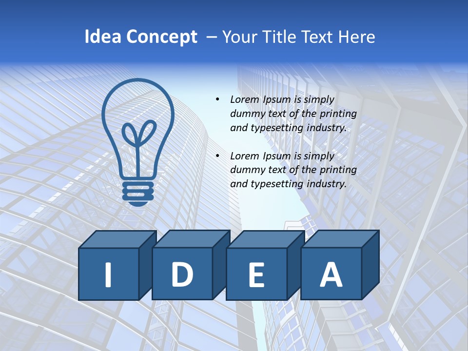 Corporate Sky Office PowerPoint Template