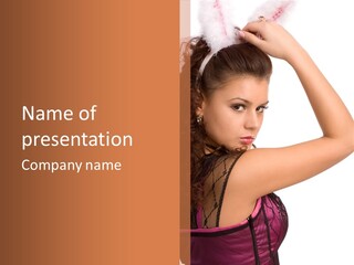 Make Up Pretty Person PowerPoint Template
