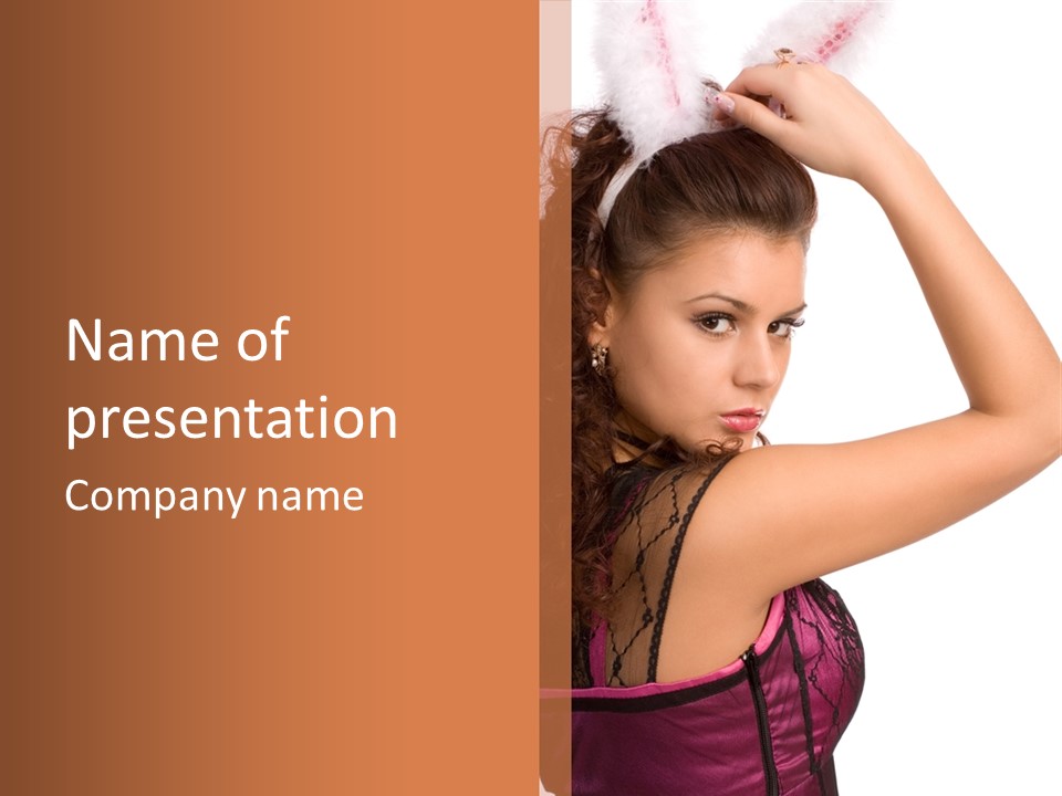 Make Up Pretty Person PowerPoint Template