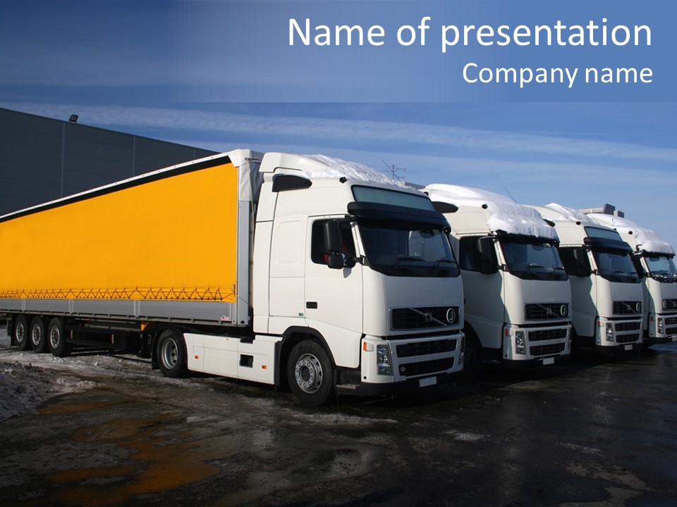 Object Driver Yellow PowerPoint Template