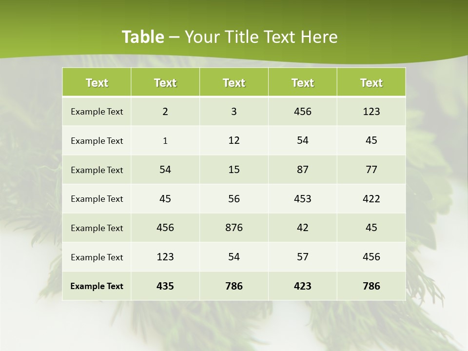 Background Leaf Scape PowerPoint Template