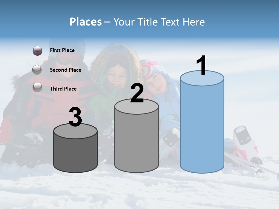 Caucasian Clothing Leaning PowerPoint Template