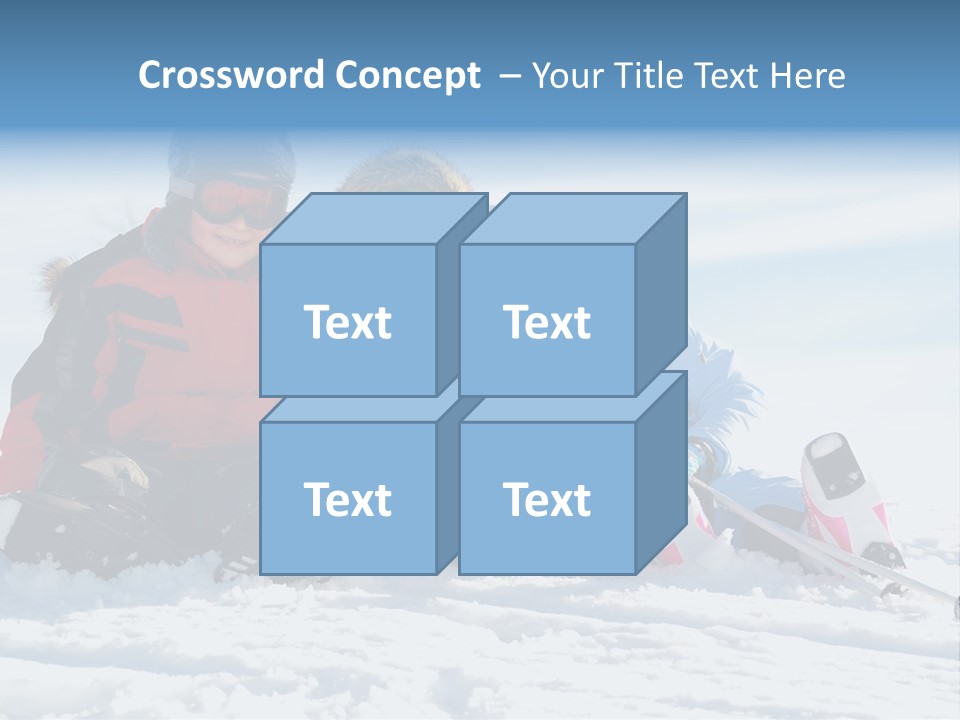 Caucasian Clothing Leaning PowerPoint Template