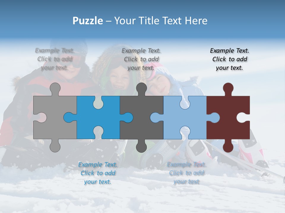 Caucasian Clothing Leaning PowerPoint Template