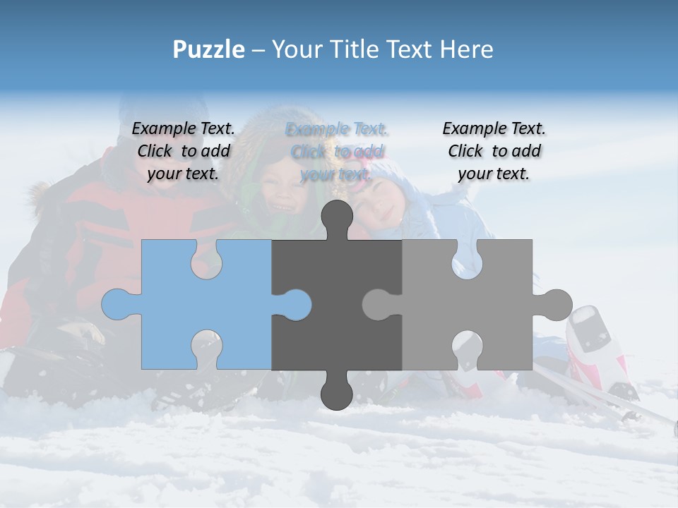 Caucasian Clothing Leaning PowerPoint Template