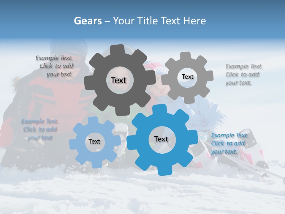 Caucasian Clothing Leaning PowerPoint Template