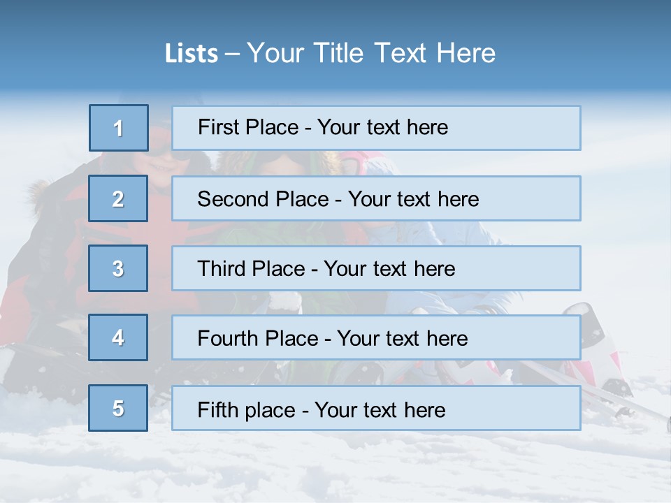 Caucasian Clothing Leaning PowerPoint Template