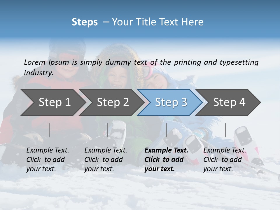 Caucasian Clothing Leaning PowerPoint Template