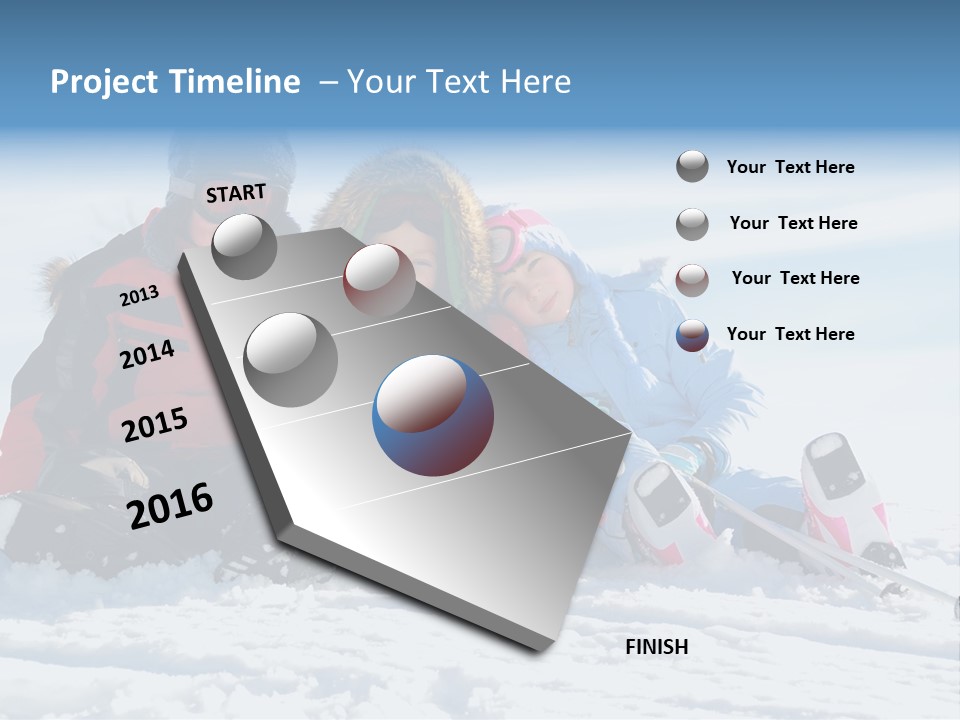 Caucasian Clothing Leaning PowerPoint Template