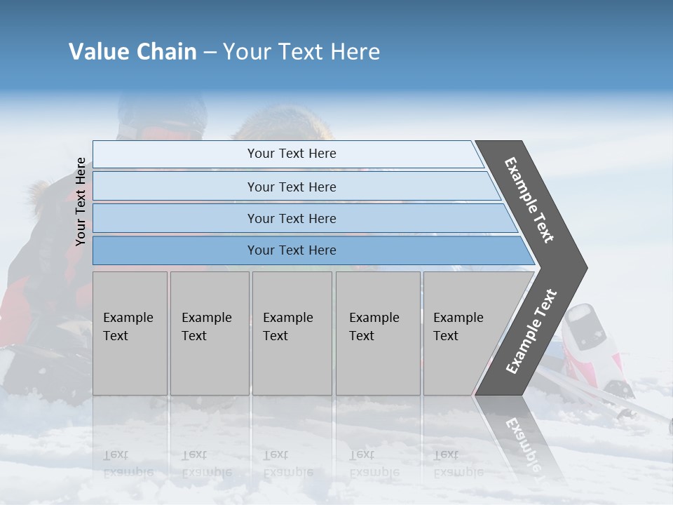 Caucasian Clothing Leaning PowerPoint Template